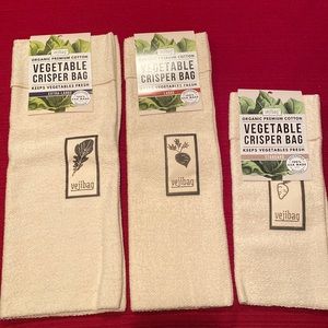 Vejibag VEGETABLE Cotton Crisper Bag Keeps Vegetables Fresh.